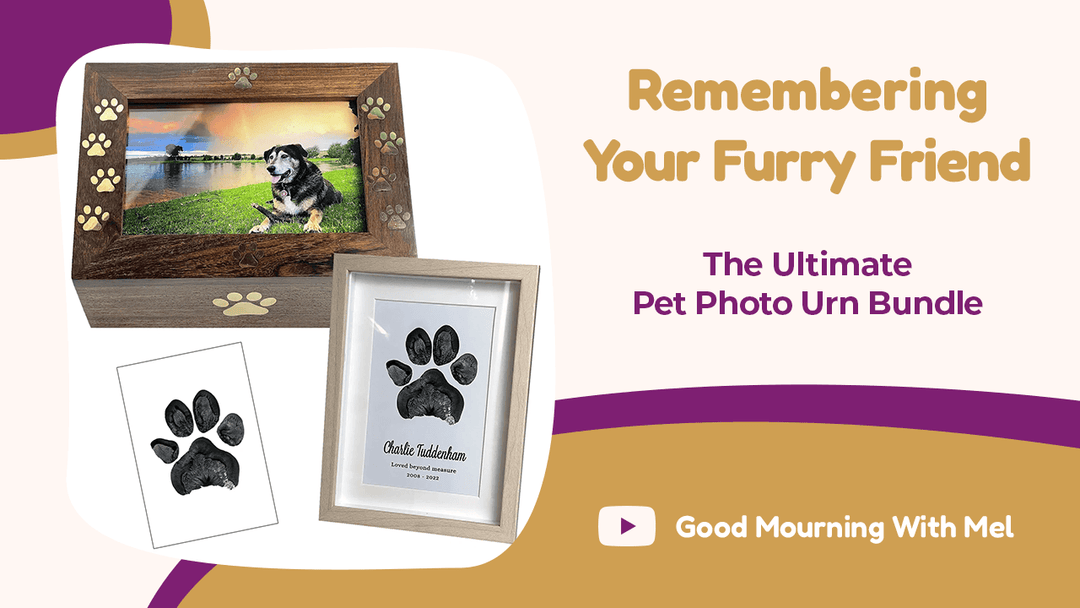 Remembering Your Furry Friend: The Ultimate Pet Photo Urn Bundle - Angel Ashes
