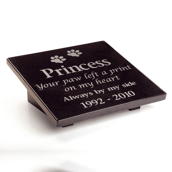 Granite Plaque Large | Outdoor Pet Memorials | Customised Pet Memorials