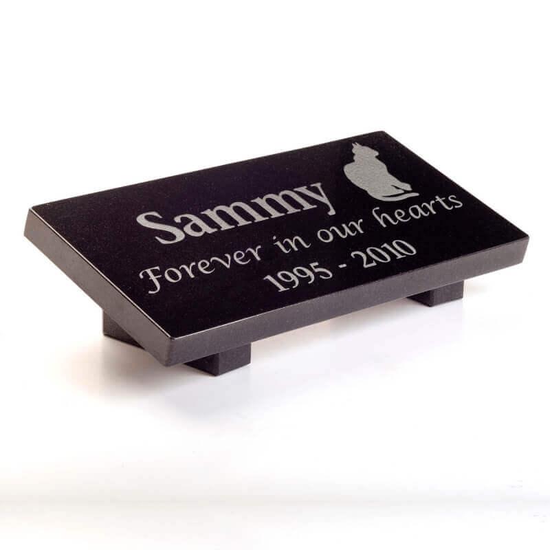 Small Granite Plaque | Outdoor Pet Memorials | Customised Pet Memorials