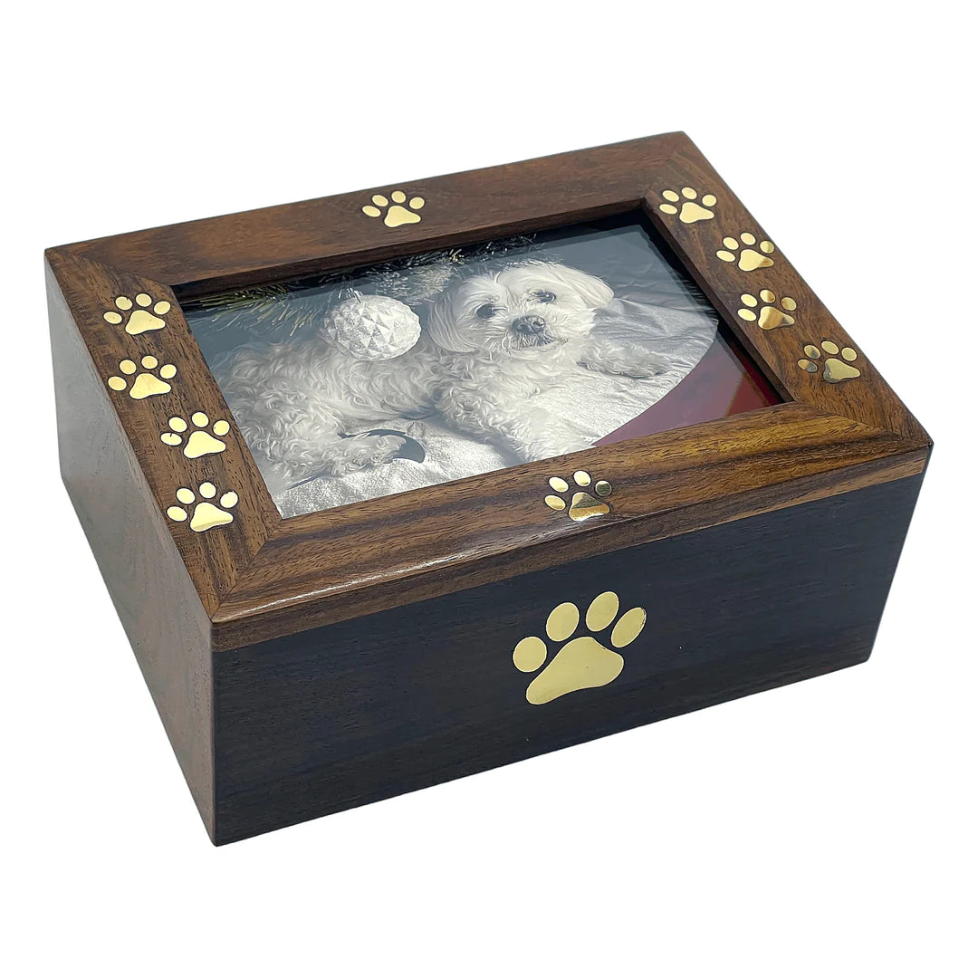 Solid Wood Pet Urns for Ashes - Personalisable