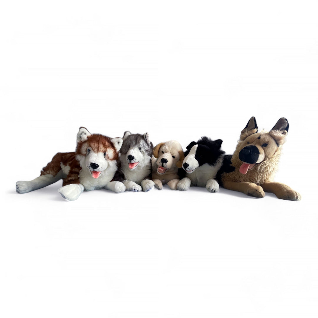 Huggable Border Collie Memorial Plush Urn with Satin Pouch 62cm