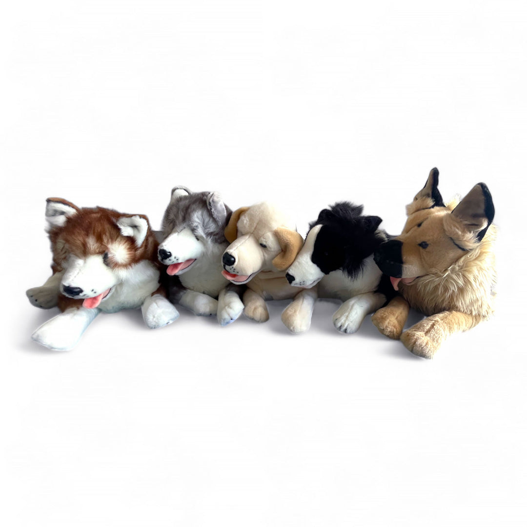 Huggable Border Collie Memorial Plush Urn with Satin Pouch 62cm