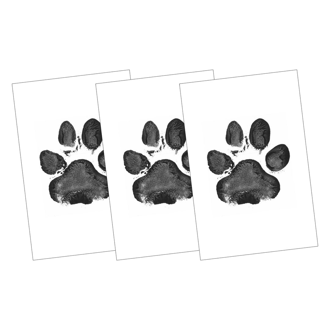 Ink Paw Print Memorial Card Set