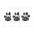 Ink Paw Print Memorial Card Set
