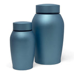 Classic light blue urn for pet ashes