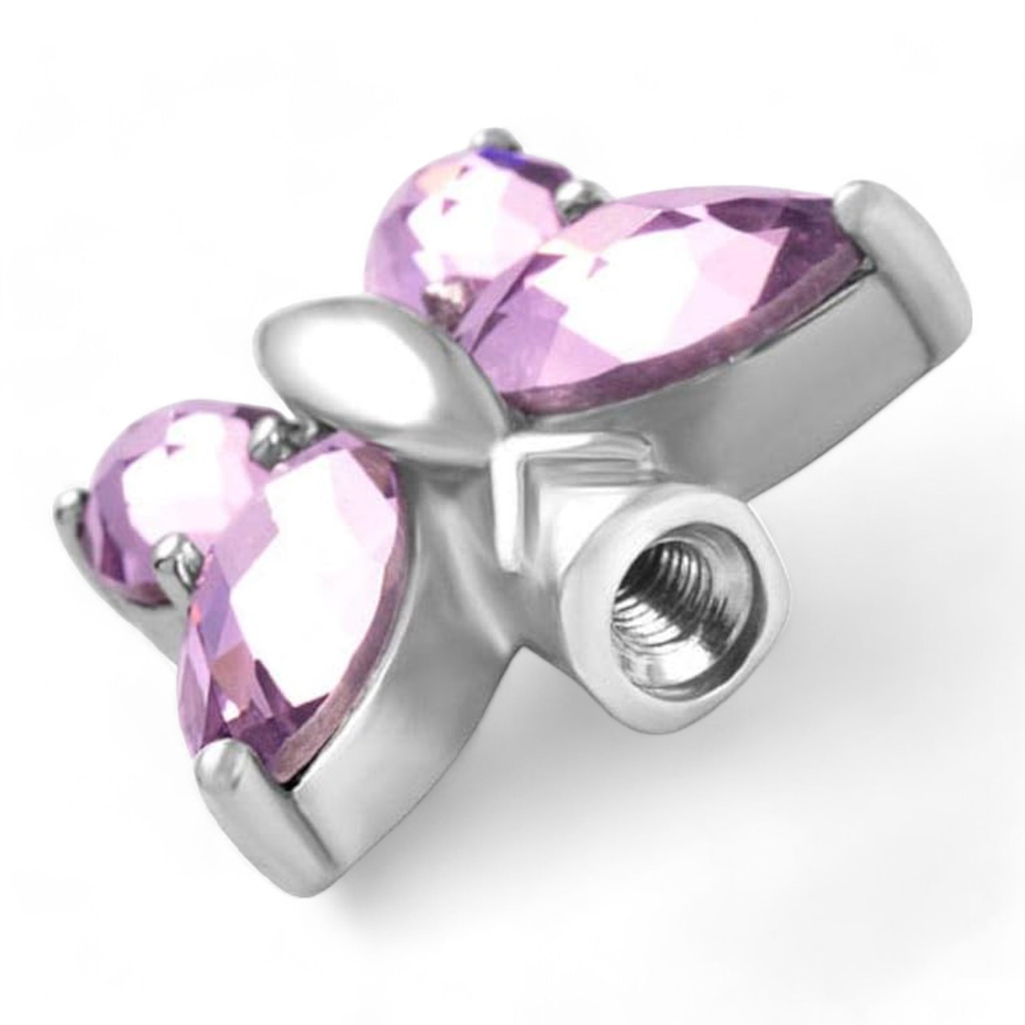 Butterfly Crystal Memorial Pendant for Pet Ashes - Includes Necklace