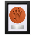 Framed Clay Paw Print with Nameplate