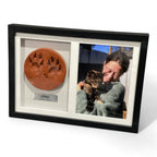 Framed Clay Paw Print with Photo & Nameplate