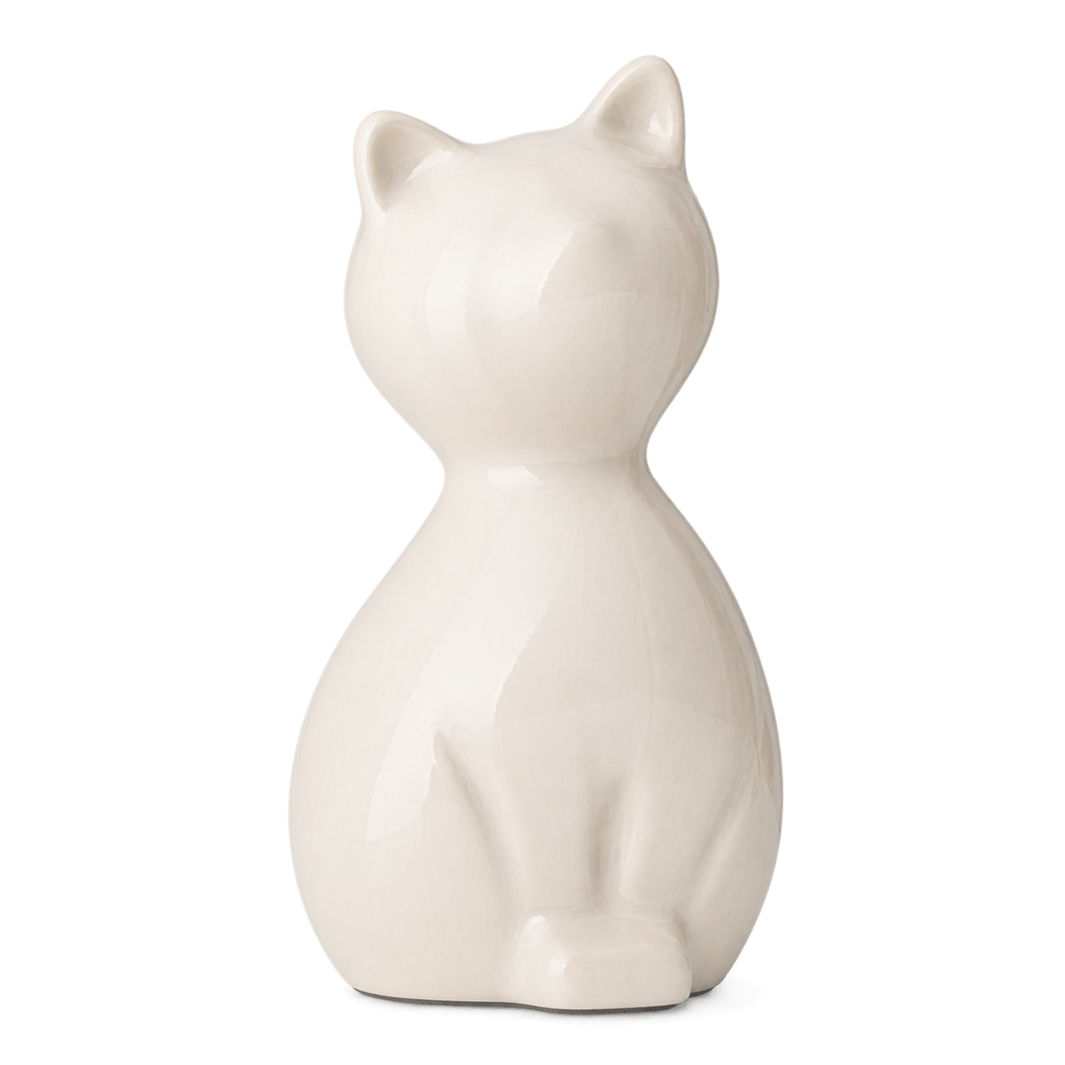 Elegance Cat Urn · Pearl White