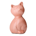 Elegance Cat Urn · Peach Blush
