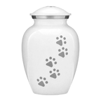 Forever Paws Pet Urn | White