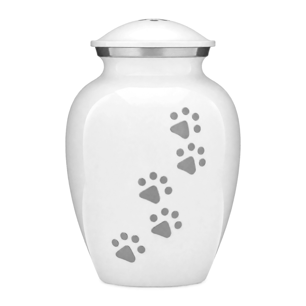 Forever Paws Pet Urn | White
