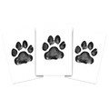 Ink Paw Print x 3