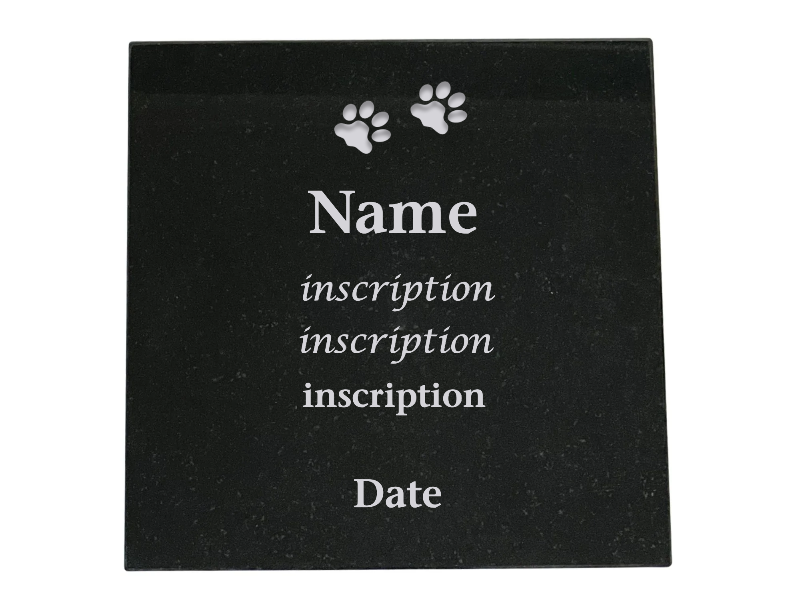 Granite Plaque Large | Outdoor Pet Memorials | Customised Pet Memorials