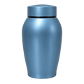 Classic light blue pet cremation urn for dog or cat ashes