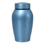 Classic light blue pet cremation urn for dog or cat ashes