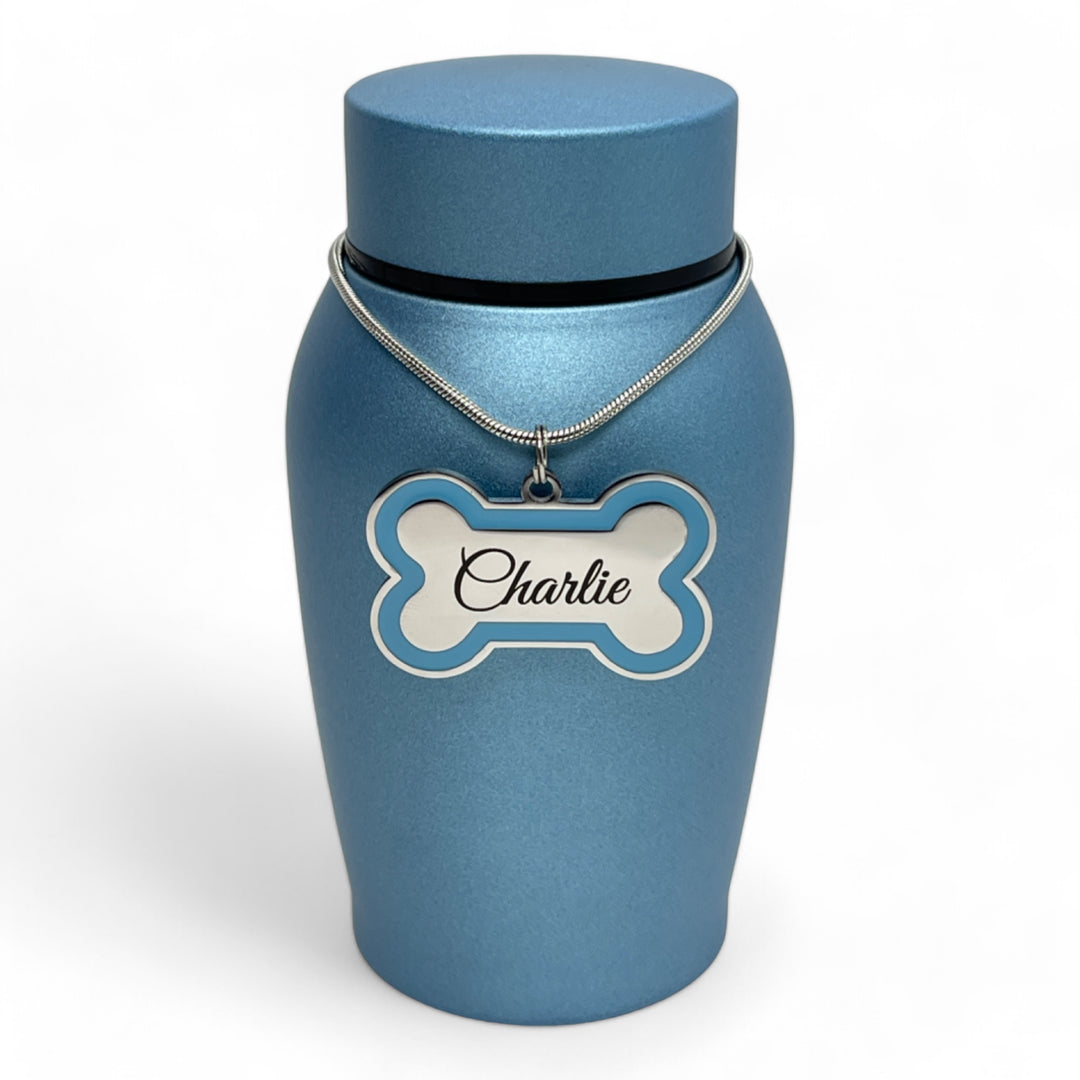 Light Blue Classic Urn