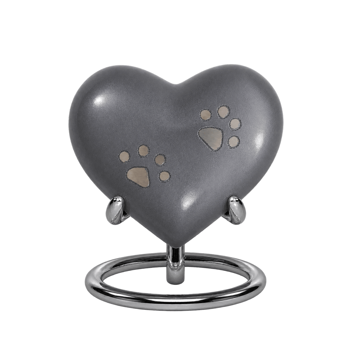 Mini Heart Urn with Stand · Paws