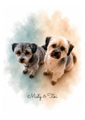 Custom Digital Pet Portrait | Watercolour