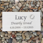 Sandstone Pet Memorial Plaque