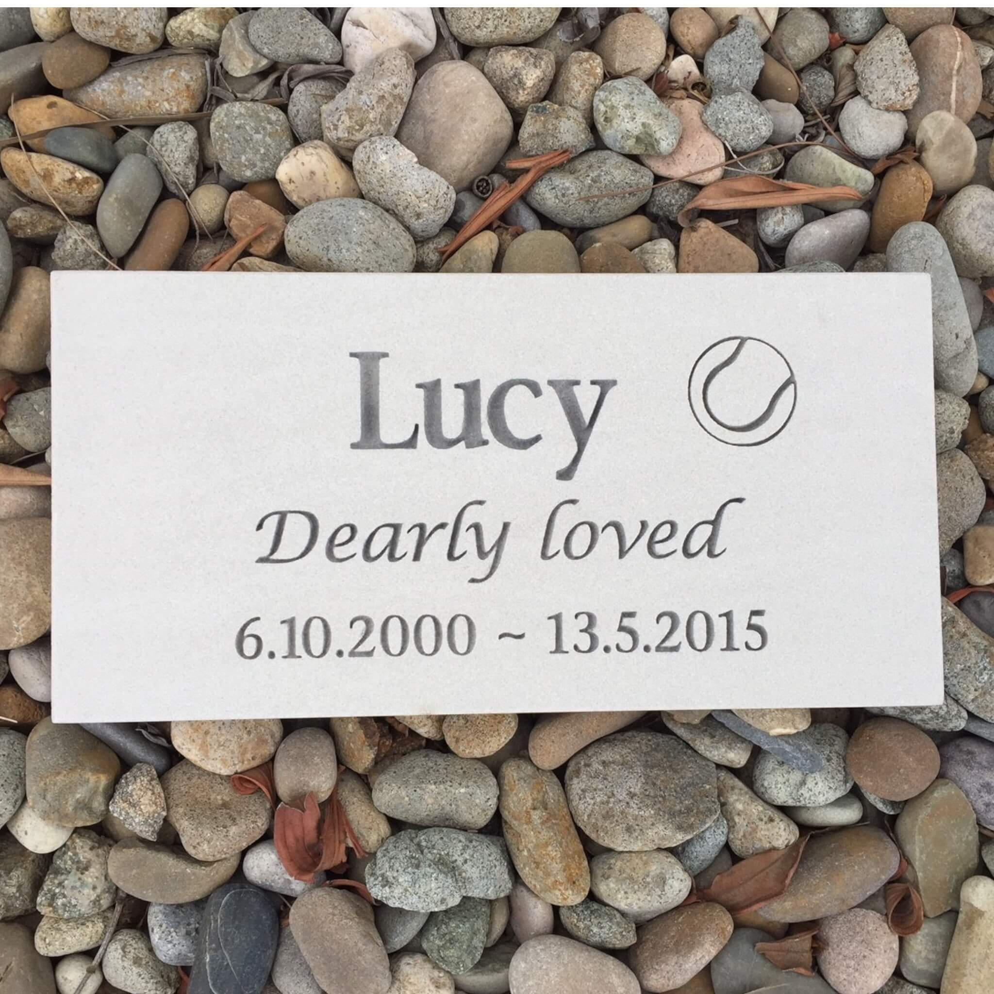 Sandstone Pet Memorial Plaque