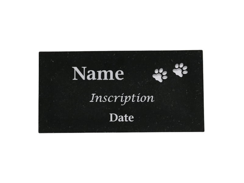Small Granite Customised Pet Plaque