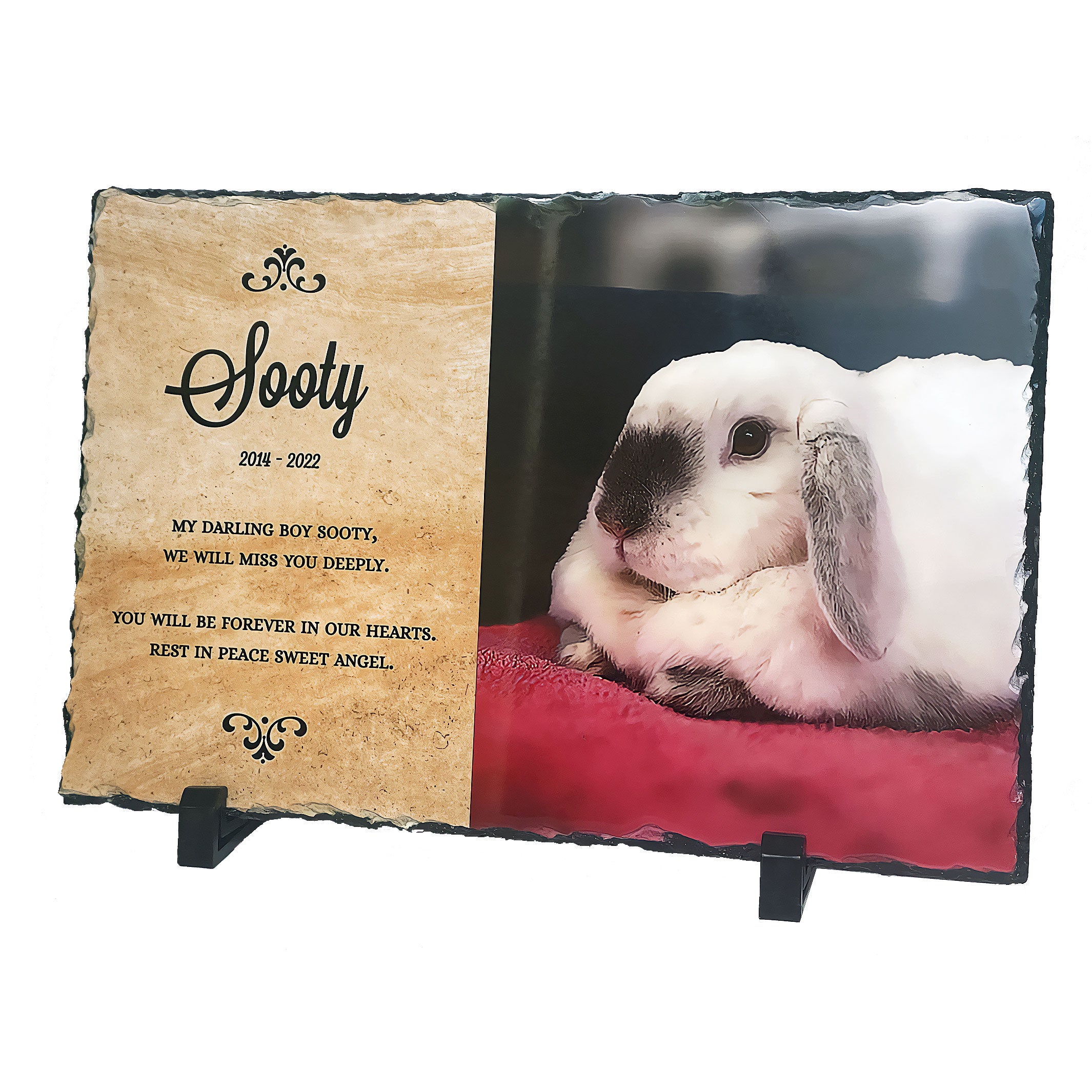 Personalised Pet Memorial Slate Plaque (Indoor Use Only)