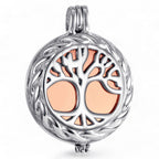 Tree of Life Pet Ashes Locket · Rose Gold