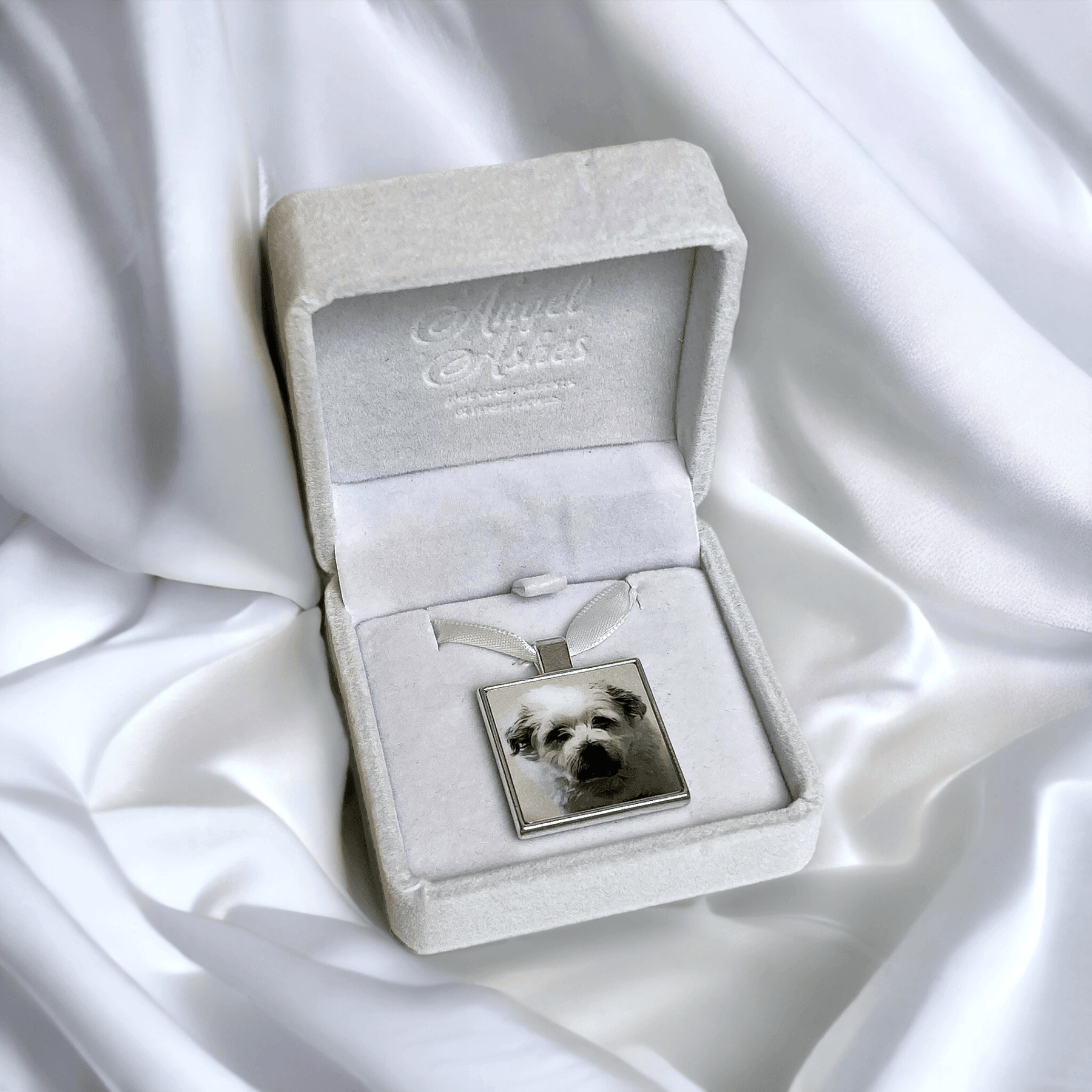 Elegance Cat Cremation Urn with Gold Collar and Rhinestone Accent - Pink - Angel Ashes