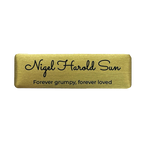 Pet Nameplate - 64x19 mm | Gold