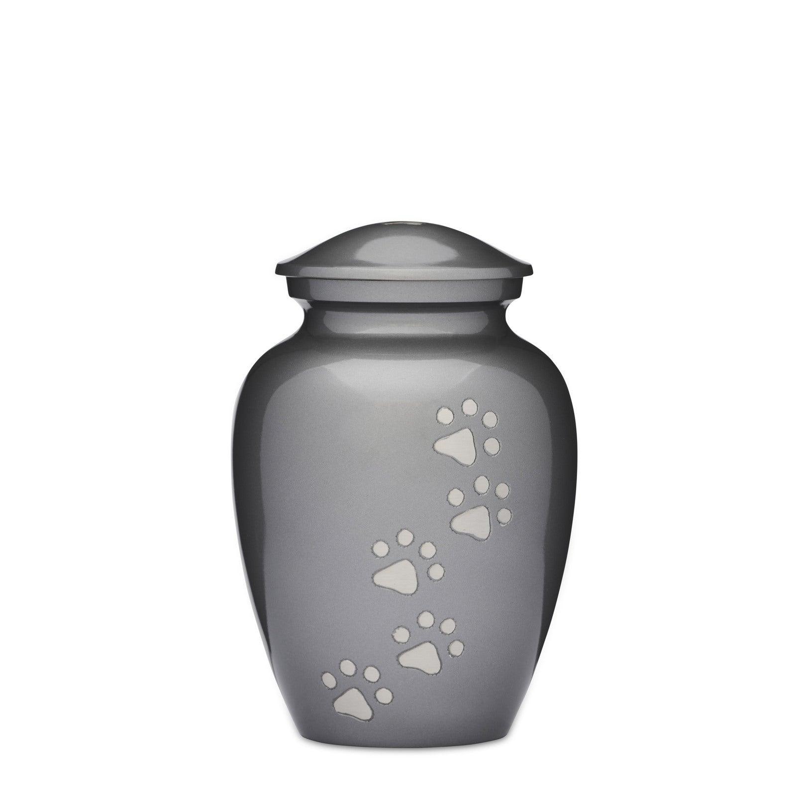Grey Paws to Heaven Pet Urn - Angel Ashes