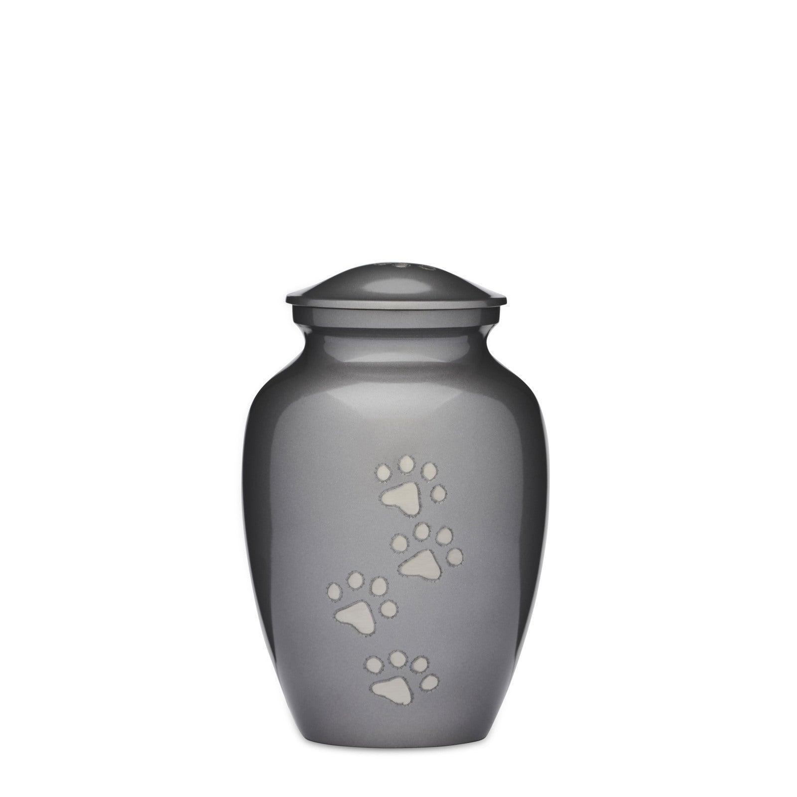 Grey Paws to Heaven Pet Urn - Angel Ashes
