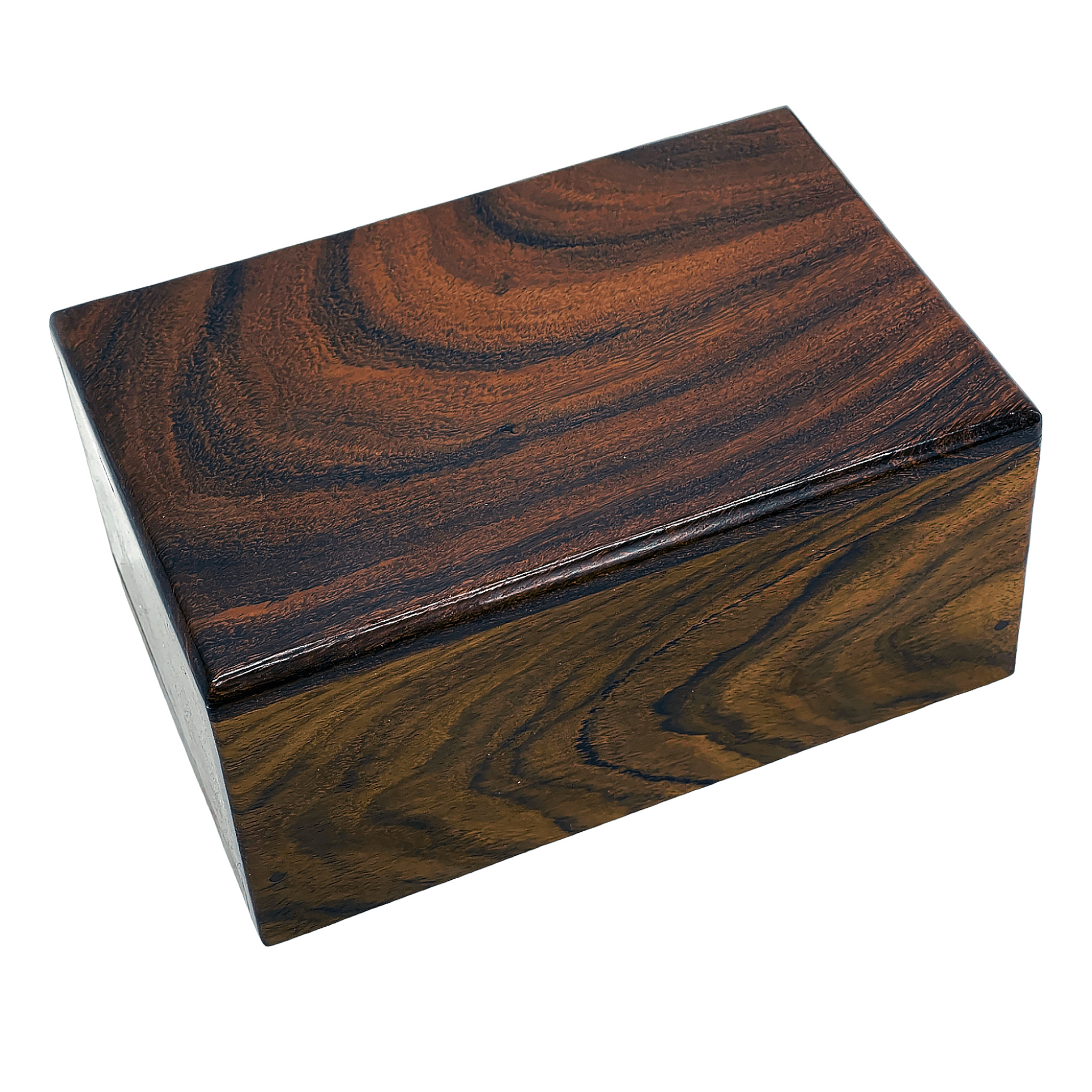 Handcrafted Rosewood Eternal Rest Pet Urn - Secure Slide Base with Precision Screw Closure - Angel Ashes