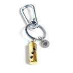 Pawprint Memorial Mini-Urn Keyring – Pet Ash Keepsake - Angel Ashes