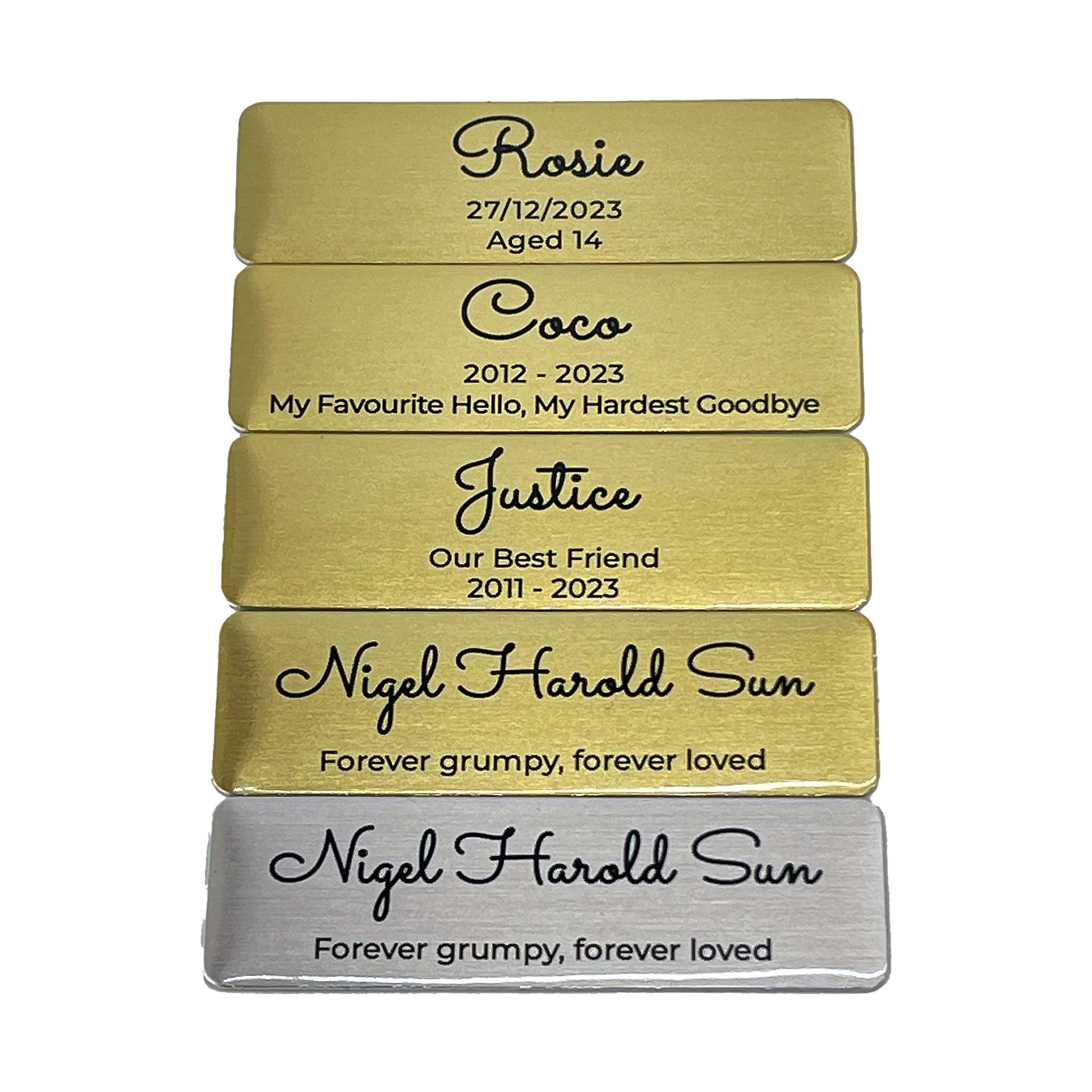 Paws to Heaven Premium Rosewood with Brass Paws | 4x6 Photo Frame Pet Urn - Angel Ashes