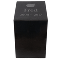 Polished Granite Pet Urn | Outdoor Pet Memorials | Customised Pet Memorials - Angel Ashes