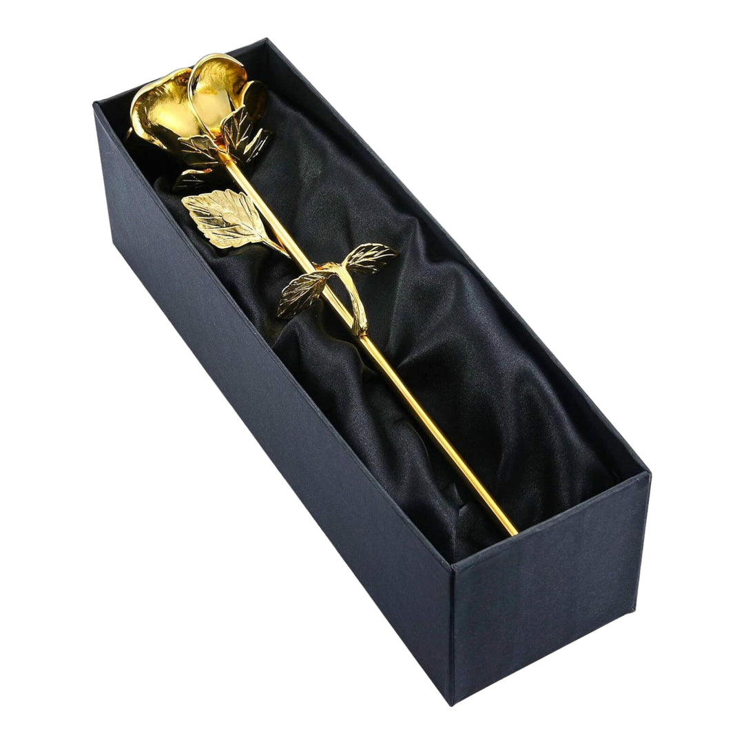 Gold Rose with Gold Stem Keepsake Urn