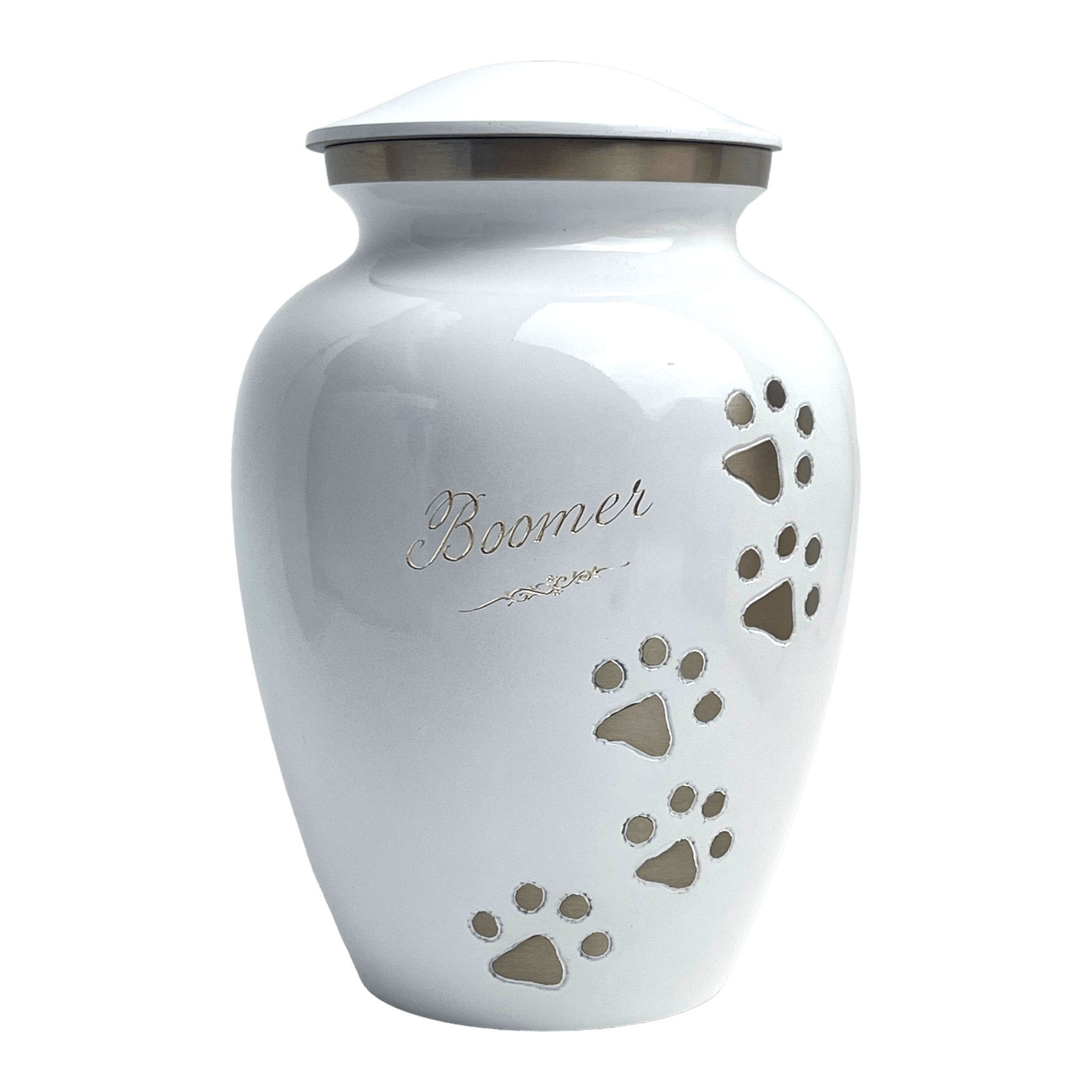 White Paws to Heaven Pet Urn - Angel Ashes
