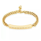 Bar Pet Urn Bracelet | Stainless Steel Zirconia | Pet Cremation Urn Bracelet | Pet Keepsake Jewellry - Angel Ashes