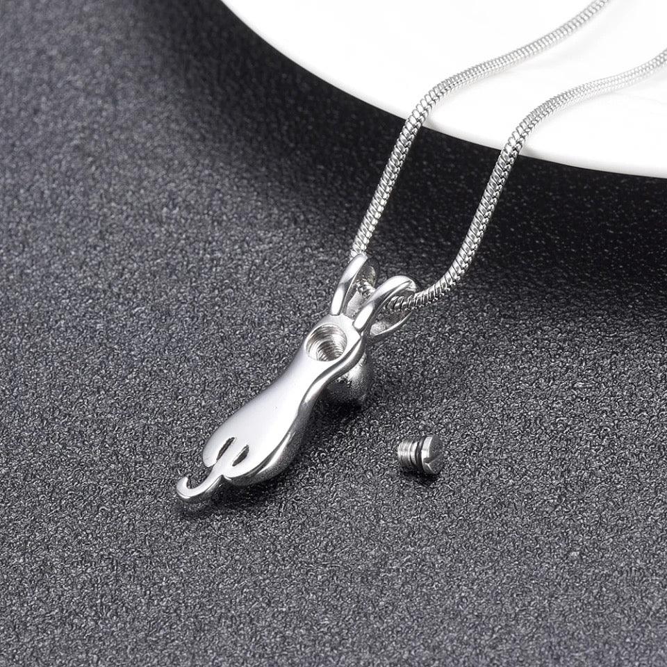 Silver Cat Pendant | Pet Cremation Jewellry | Cremation Necklace for Pets | Pet Keepsake Jewellry