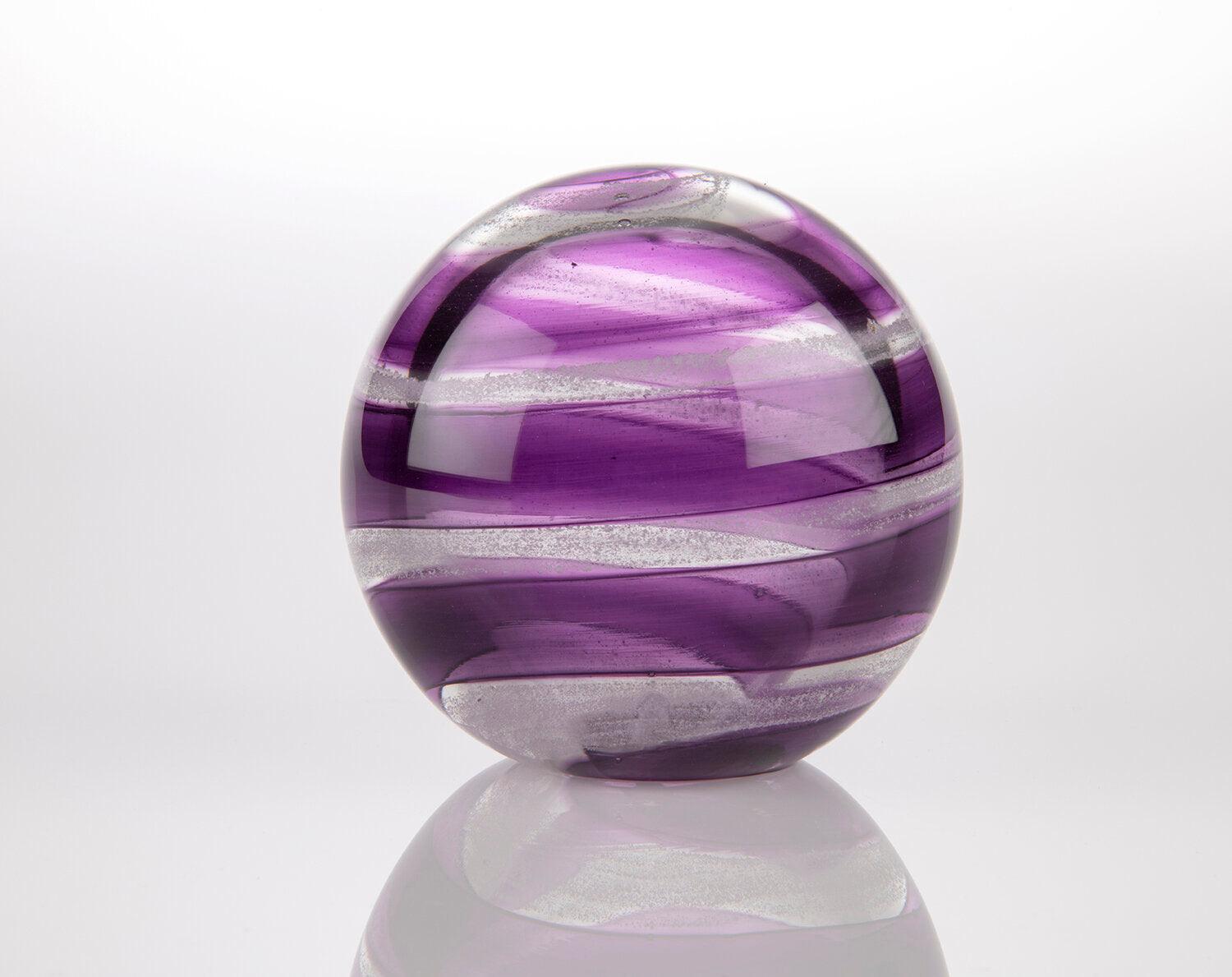 Eternity Sphere Ribbon | Eternity Pet Memorials | Pet Ashes into Glass | Glass Memorial Ashes