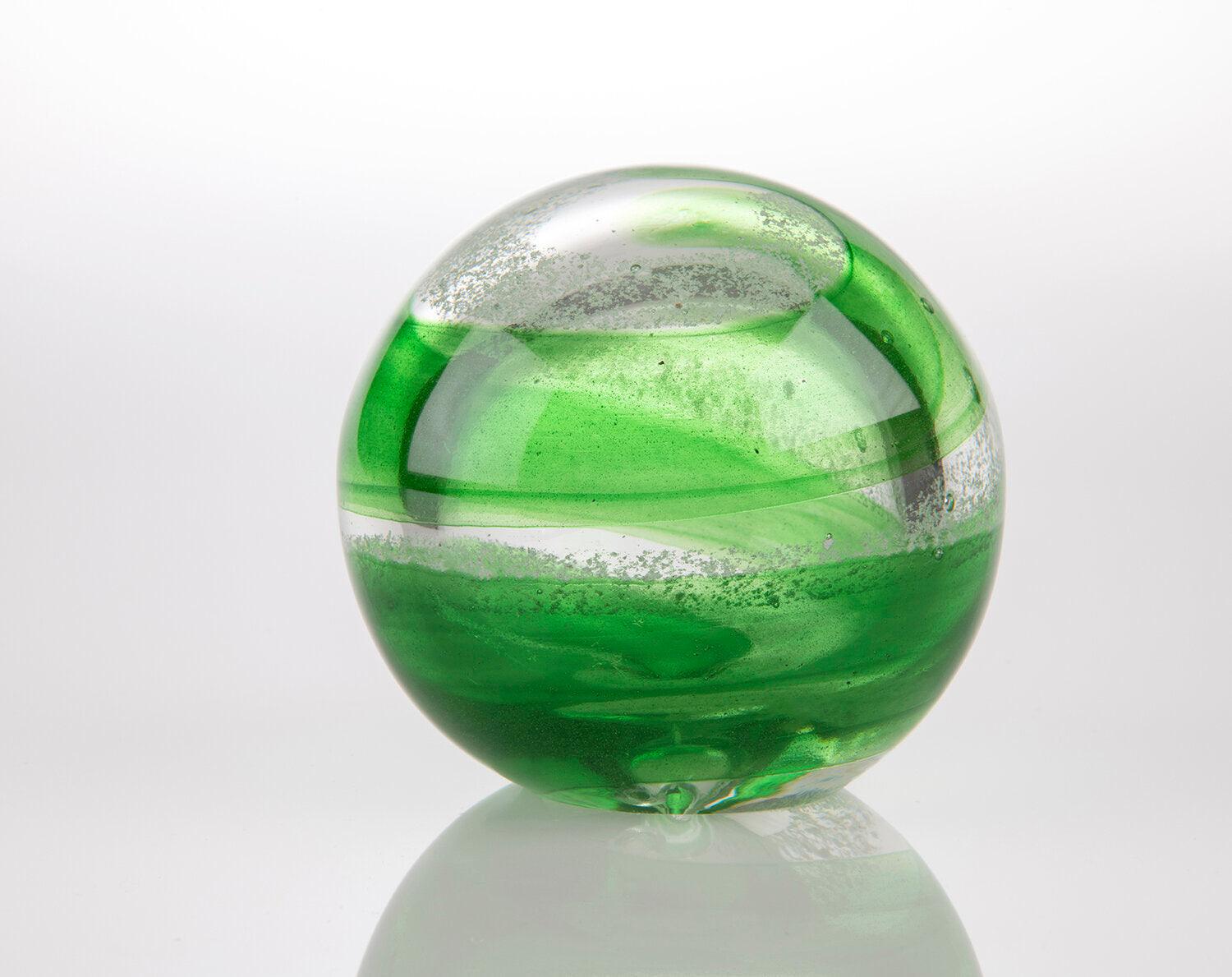 Eternity Sphere Ribbon | Eternity Pet Memorials | Pet Ashes into Glass | Glass Memorial Ashes