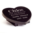 Granite Plaque Heart | Outdoor Pet Memorials | Customised Pet Memorials