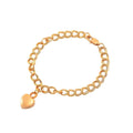 Heart Keepsake Pendant | Stainless Steel Double Twist Chain Bracelet - Angel Ashes