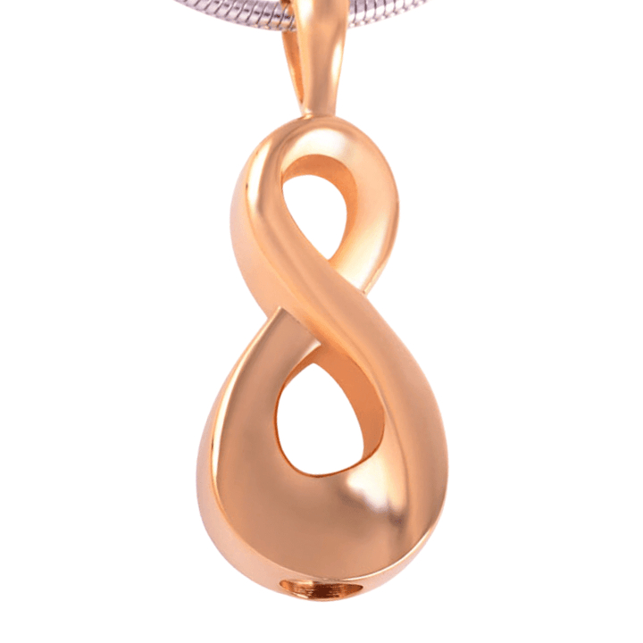 Infinity Gold Pendant | Pet Cremation Jewellry | Cremation Necklace for Pets | Pet Keepsake Jewellry