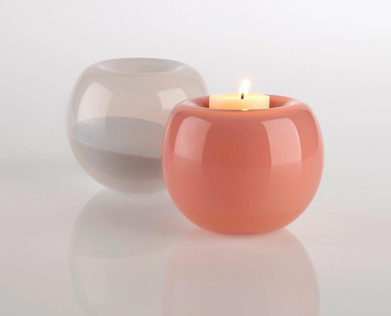 Lasting Memento Tea Light Urn | Eternity Pet Memorials | Pet Ashes into Glass | Glass Memorial Ashes