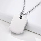 Paw Print Dog Tag Keepsake | Stainless Steel Keepsake Dog Tag | Pet Keepsake Jewellry - Angel Ashes