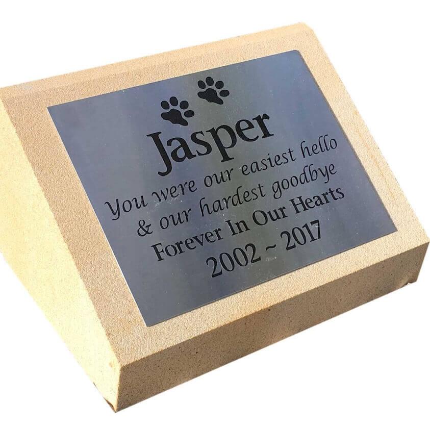 Sandstone Desk Pillar - Stainless Steel