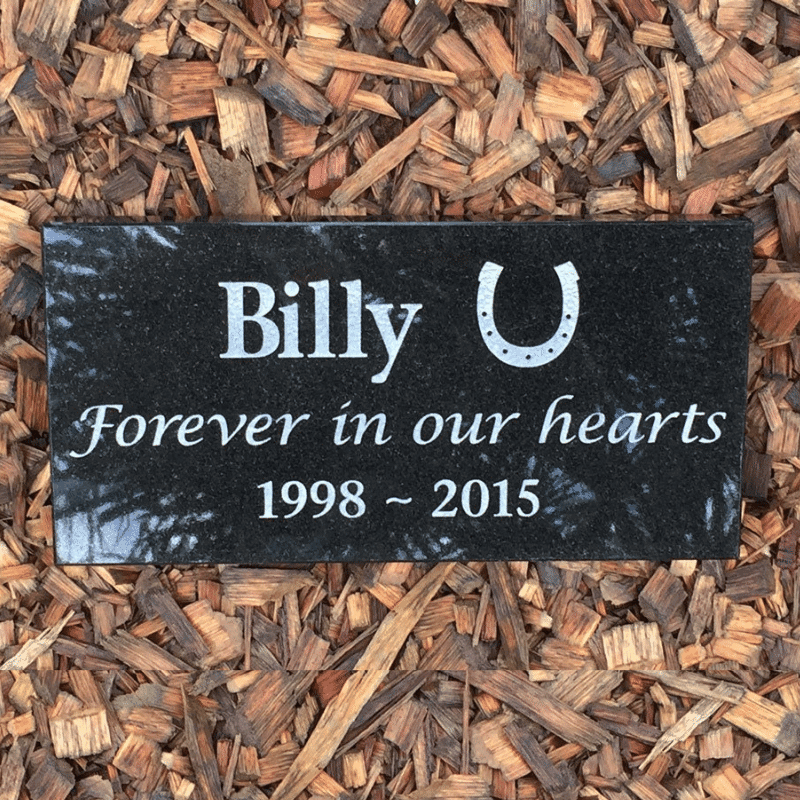 Small Granite Plaque | Outdoor Pet Memorials | Customised Pet Memorials