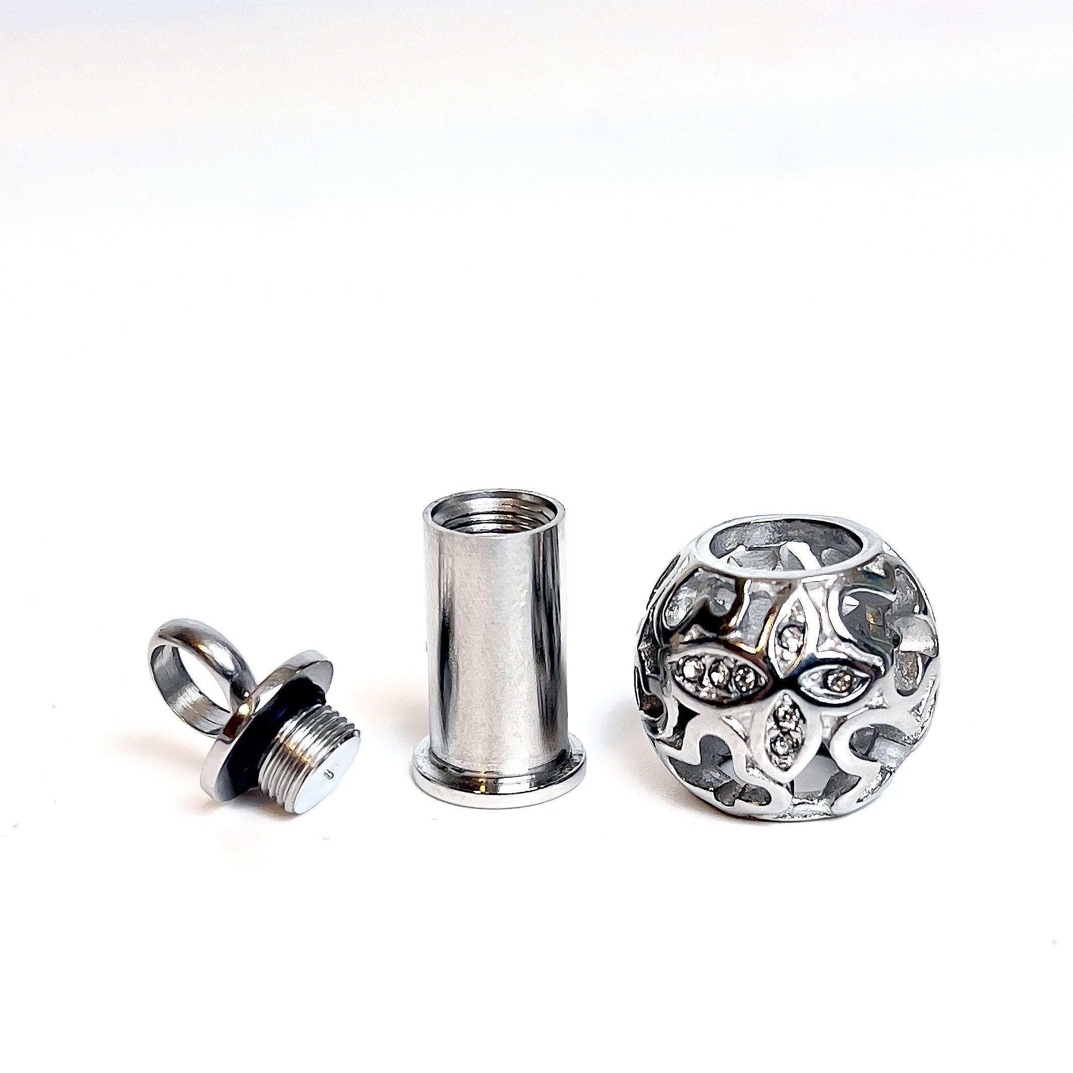 Stainless Steel Crystal Butterfly Necklace | Pet Keepsake Jewellery - Angel Ashes